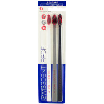 Zubná kefka Colours Soft-Medium 2 + 1 ZDARMA (černa + biela + šedá)